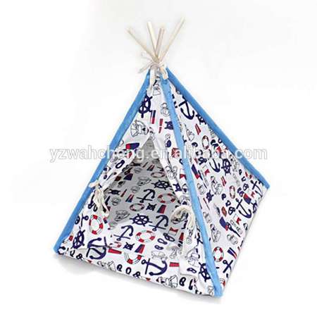 blue sea anchor cat tent dog house for sleeping